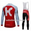 Set Langarmtrikot + Trägerhose Lange 2018 Team Katusha Alpecin N001